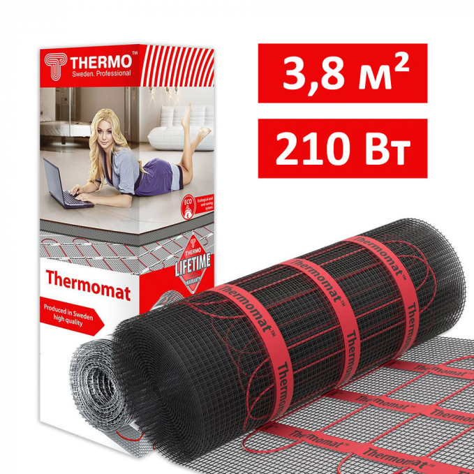 Теплый пол Thermo Thermomat TVK-210 - 3,8 м.кв.